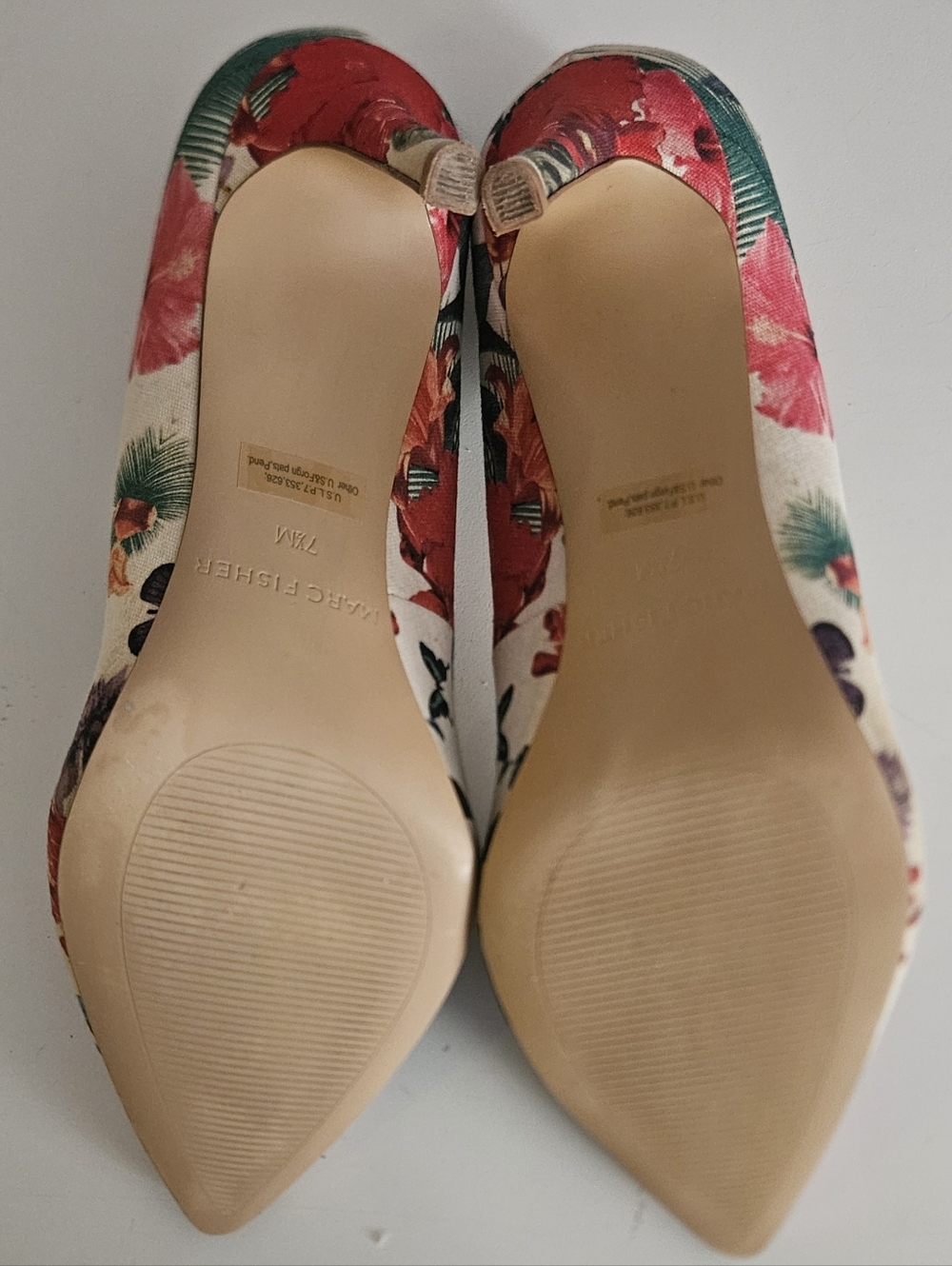 Marc Fisher Floral Stiletto Heels - Picture 3 of 6